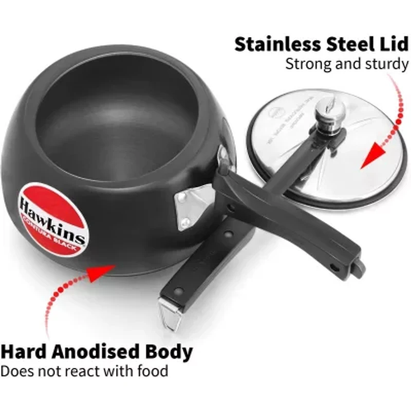 Hawkins Contura 3 Liter Stovetop Pressure Cooker