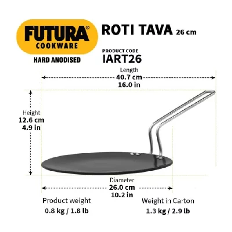 Hawkins Non-Stick 10" Roti Tava Flat Pan