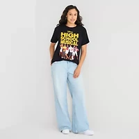High School Musical Boyfriend Tee Womens Juniors Crew Neck Short Sleeve Loose Fit Hello Kitty Graphic T-Shirt