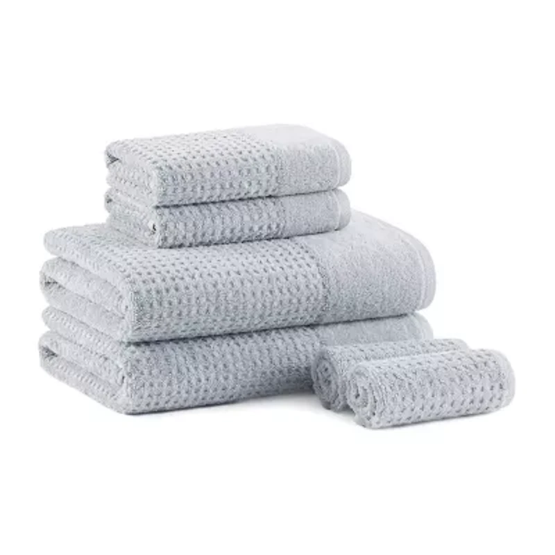 Madison Park Spa Waffle 6-pc. Quick Dry Bath Towel Set