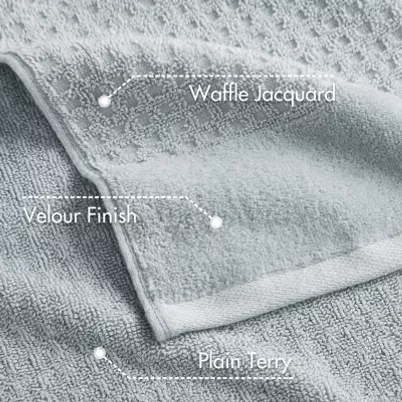 Madison Park Spa Waffle 6-pc. Quick Dry Bath Towel Set