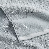 Madison Park Spa Waffle 6-pc. Quick Dry Bath Towel Set