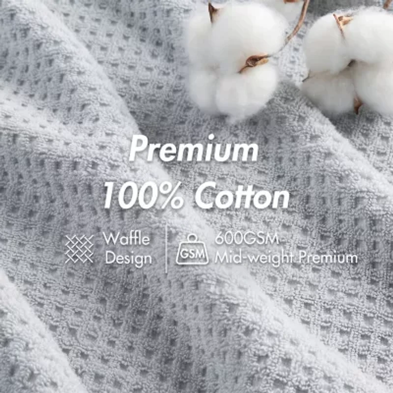 Madison Park Spa Waffle 6-pc. Quick Dry Bath Towel Set