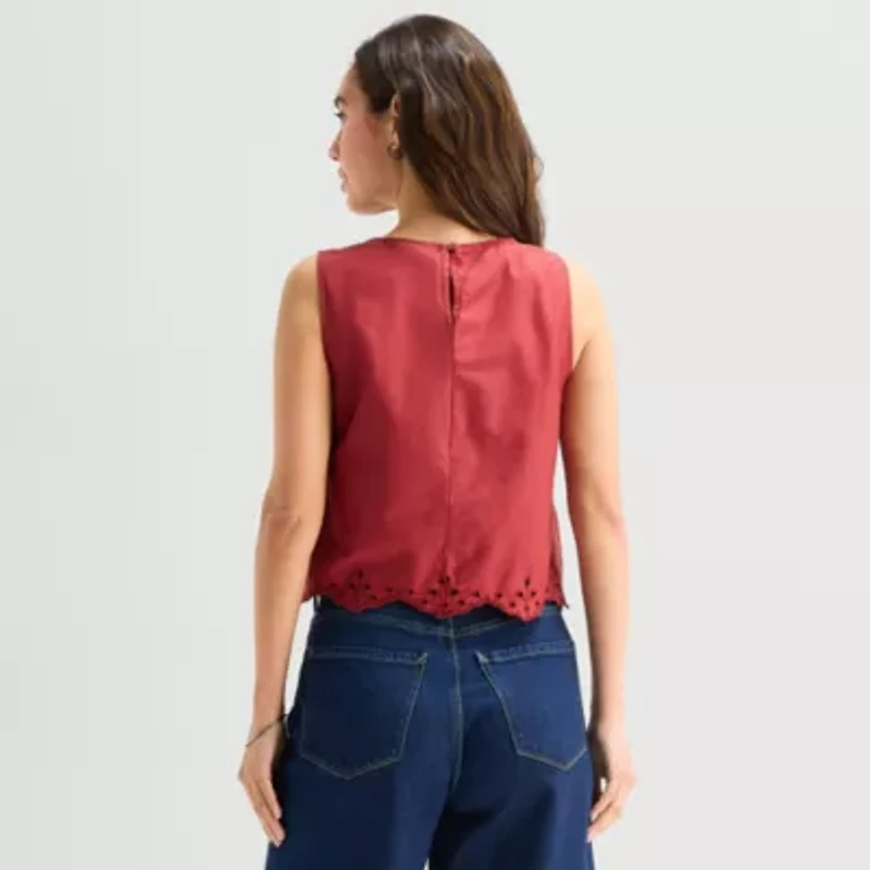 a.n.a Womens Sleeveless Blouse