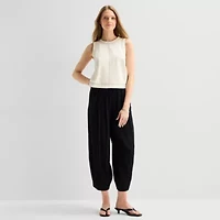 a.n.a Womens Crew Neck Sleeveless Shell