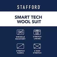 Stafford Smart Tech Mens Stretch Fabric Classic Fit Suit Jacket
