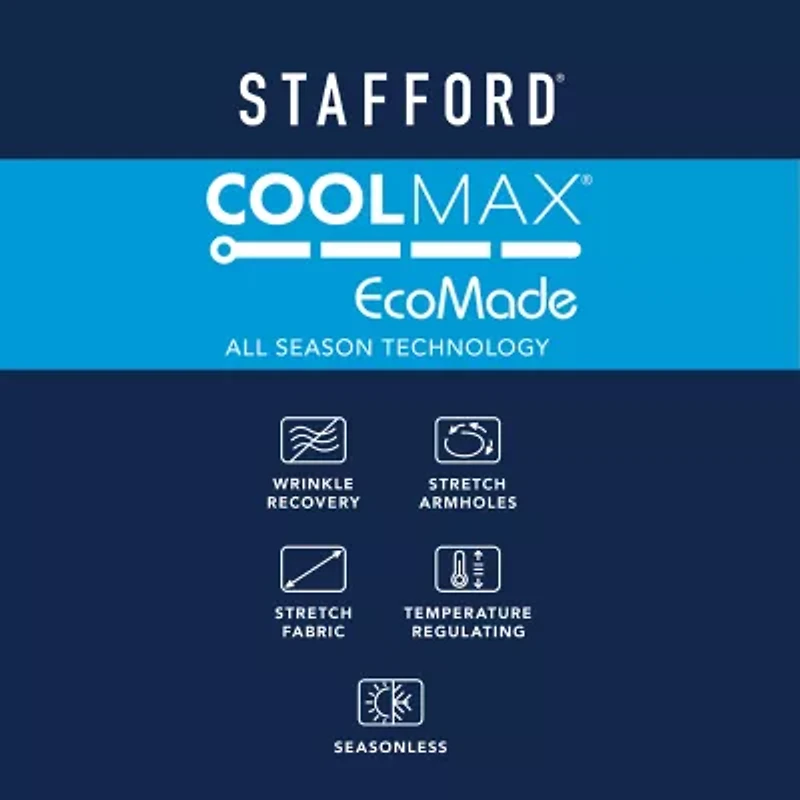 Stafford Coolmax All Season Ecomade Mens Stretch Fabric Classic Fit Big and Tall Suit Vest