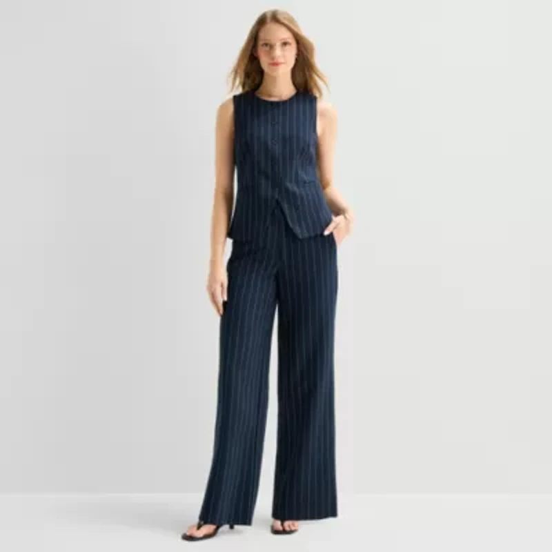 a.n.a Womens Round Neck Sleeveless Vest
