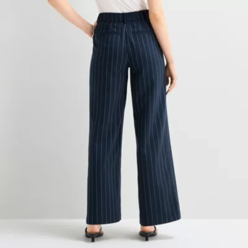 a.n.a Womens Wide Leg High Rise Trouser