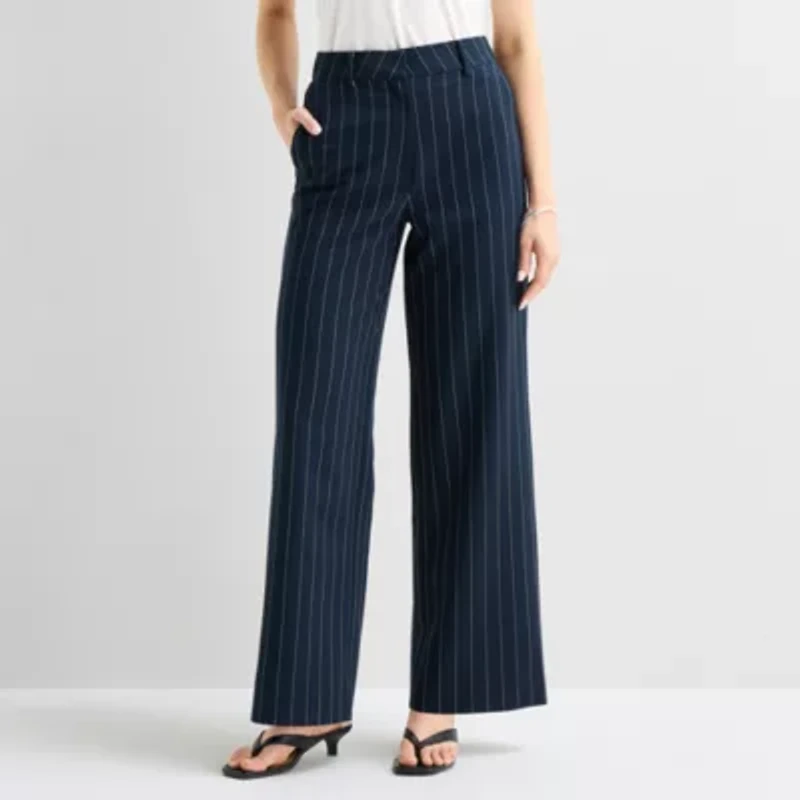 a.n.a Womens Wide Leg High Rise Trouser
