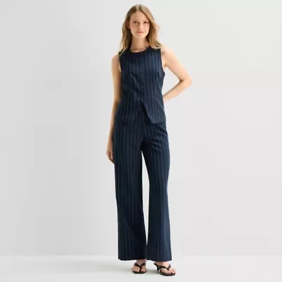 a.n.a Womens Wide Leg High Rise Trouser