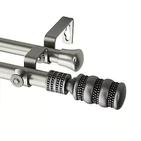 Rod Desyne Dollop 13/16" Adjustable Double Curtain