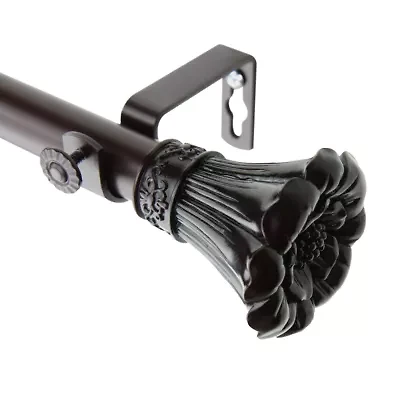 Rod Desyne Blossom 1" Adjustable Curtain