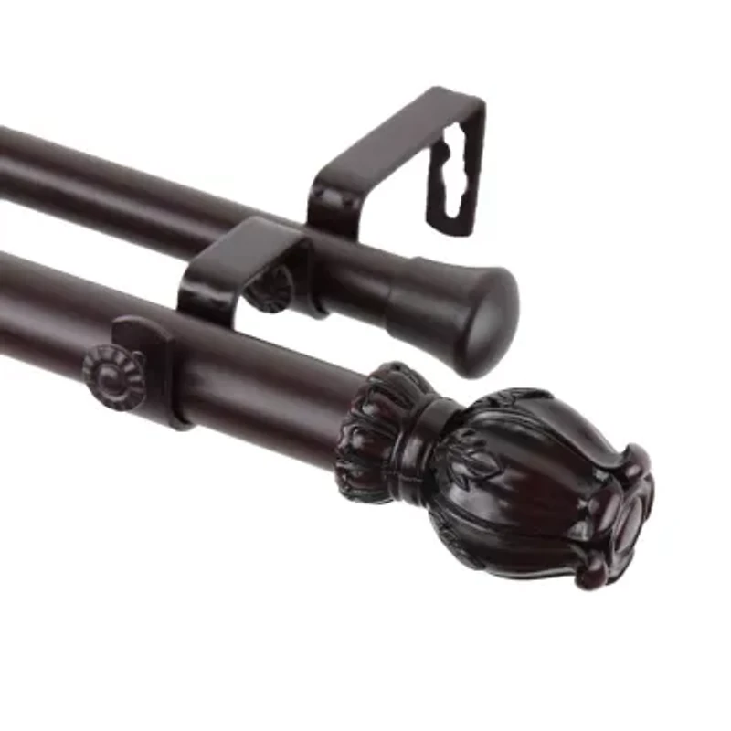 Rod Desyne Regent 1" Adjustable Double Curtain