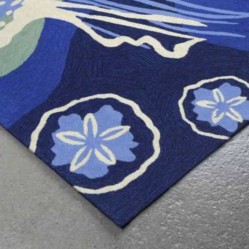 Liora Manne Capri Jelly Fish Hand Tufted Rectangular Rugs