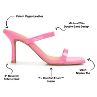 Journee Collection Brie Womens Round Open Toe Stiletto Heel Pumps