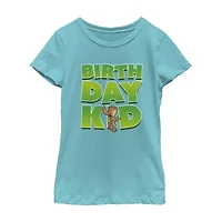 Little & Big Kid Girls Crew Neck Short Sleeve Regular Fit Guardians of the Galaxy Graphic T-Shirt
