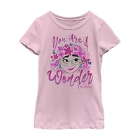 Disney Little & Big Kid Girls Crew Neck Short Sleeve Regular Fit Encanto Graphic T-Shirt