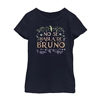 Disney Little & Big Kid Girls Crew Neck Short Sleeve Regular Fit Encanto Graphic T-Shirt