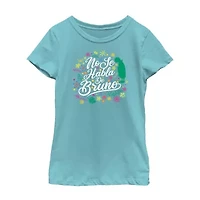 Disney Little & Big Kid Girls Crew Neck Short Sleeve Regular Fit Encanto Graphic T-Shirt