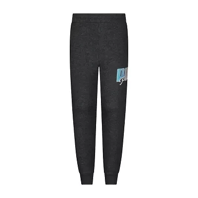 PUMA Big Kid Girls Cuffed Regular Fit Fleece Jogger Pant