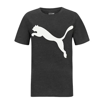 PUMA Big Kid Boys Crew Neck Short Sleeve Regular Fit Graphic T-Shirt