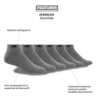 adidas Mens 6 Pair Low Cut Socks