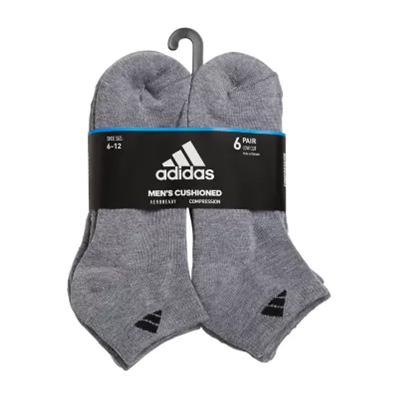 adidas Mens 6 Pair Low Cut Socks