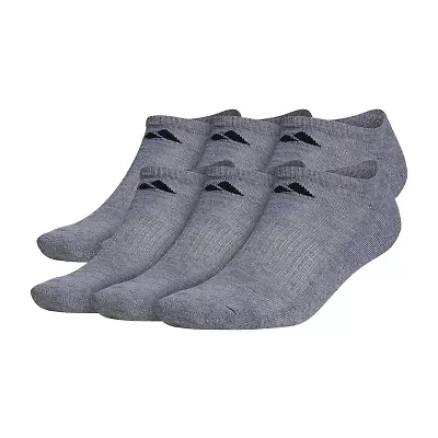 adidas Mens 6 Pair No Show Socks