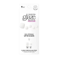 Dashing Diva Glaze Tone Up White Nail Pedi Strips Nail Appliques