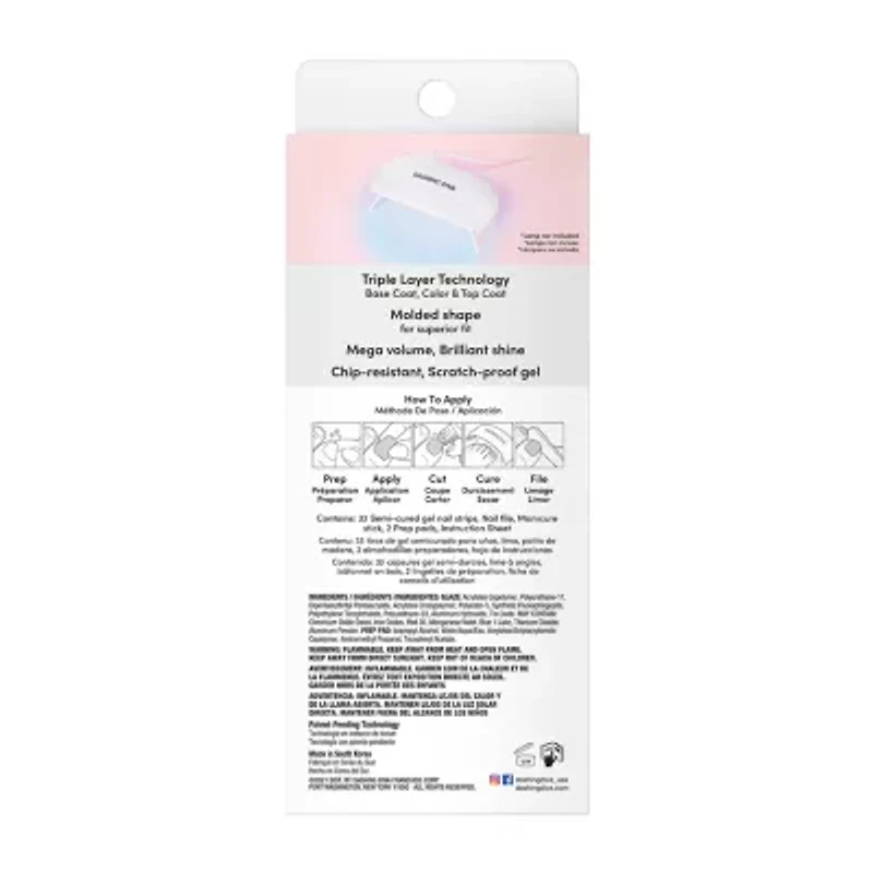 Dashing Diva Glaze Tone Up White Nail Pedi Strips Nail Appliques