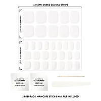 Dashing Diva Glaze Tone Up White Nail Pedi Strips Nail Appliques