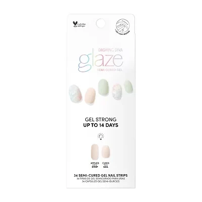 Dashing Diva Glaze Art Nail Strips Appliques