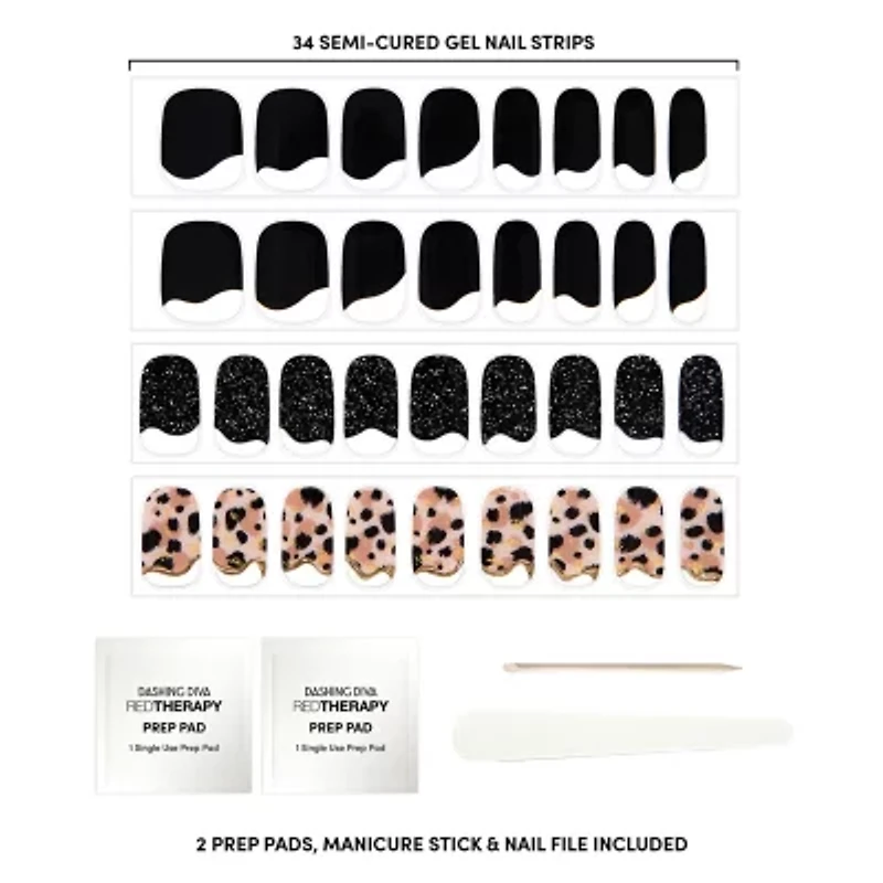 Dashing Diva Glaze Art Nail Strips Appliques