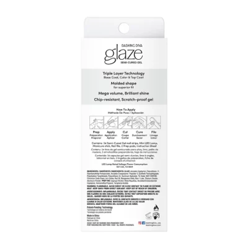 Dashing Diva Glaze Starter Kit Powder Pink Nail Appliques