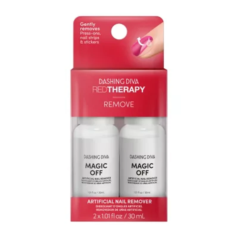 Dashing Diva Magic Off Red Therapy Nail Remover Nail Polish Remover