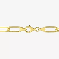 Mens 1/6 CT. T.W. Natural White Diamond 18K Gold Over Silver Charm Bracelet