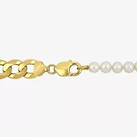 Mens White 20 Inch Strand Necklace