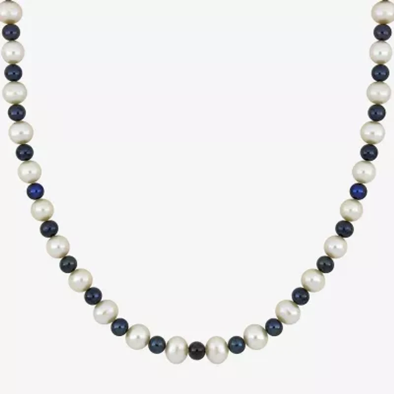 Mens White 20 Inch Strand Necklace