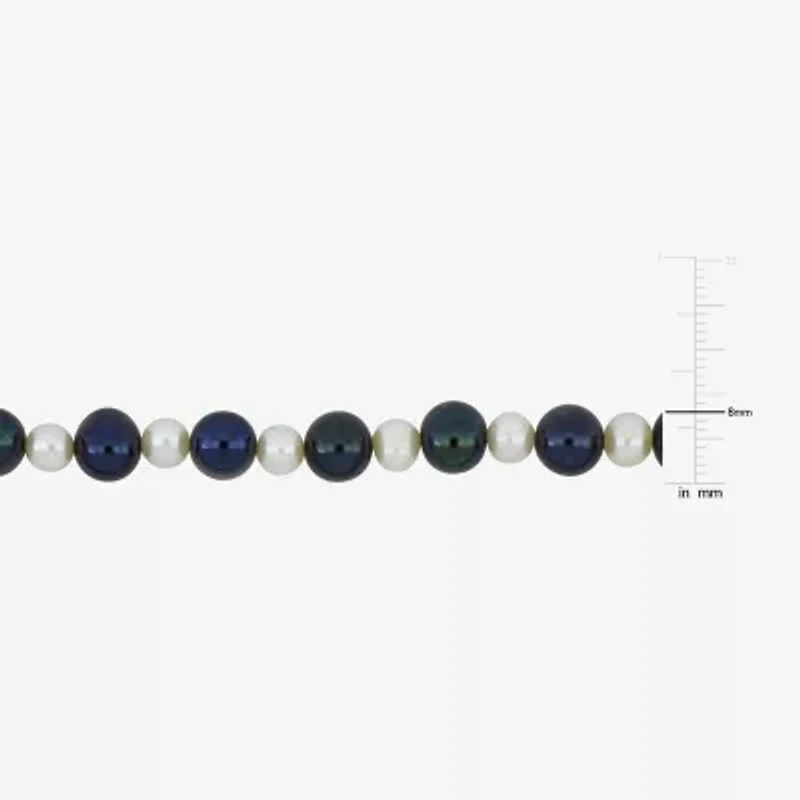 Mens Sterling Silver Inch Strand Necklace