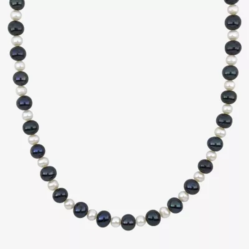 Mens Sterling Silver Inch Strand Necklace