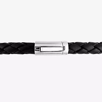 Mens Dyed Black Cultured Freshwater Pearl Beaded Bracelet