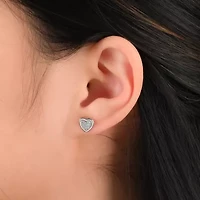 Womens Cubic Zirconia Sterling Silver Ball 3 Pair Earring Set