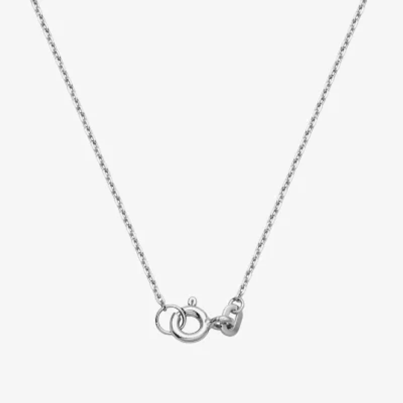 DiamonArt® Cubic Zirconia Sterling Silver Cross Pendant Necklace