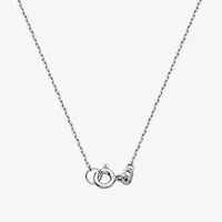 DiamonArt® Cubic Zirconia Sterling Silver Cross Pendant Necklace
