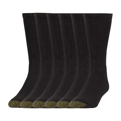 Gold Toe Harrington Mens 6 Pair Crew Socks