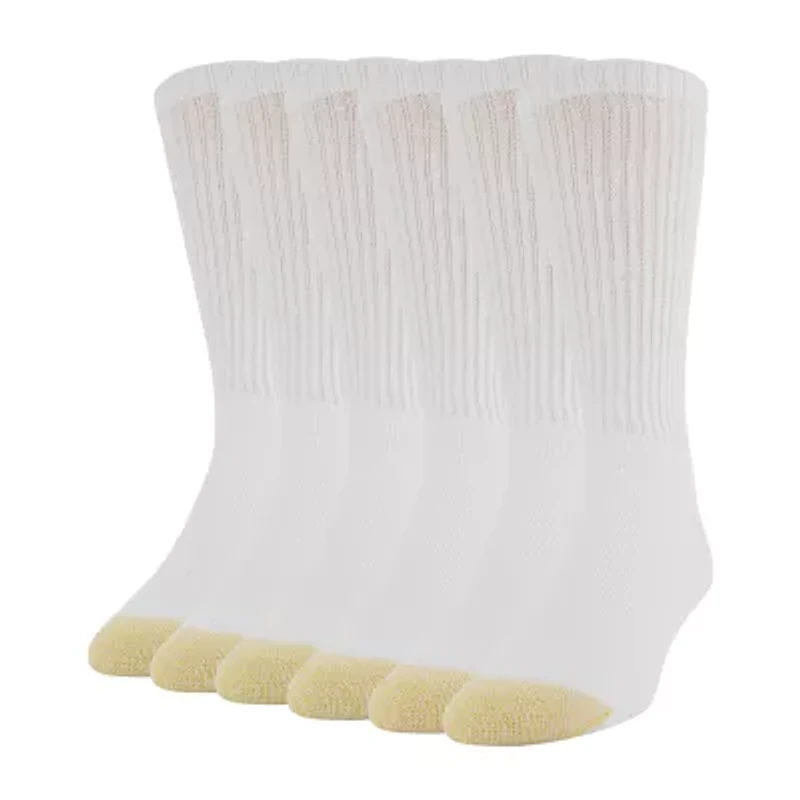 Gold Toe Harrington Mens 6 Pair Crew Socks