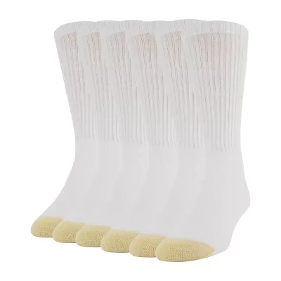 Gold Toe Harrington Mens 6 Pair Crew Socks