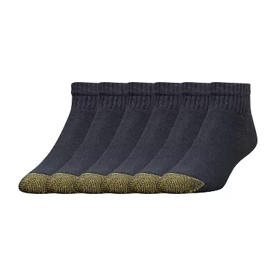 Gold Toe Athletic Sport Mens Breathable 6 Pair Big and Tall Quarter Ankle Socks