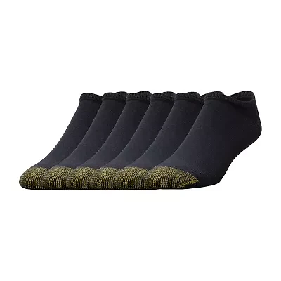 Gold Toe Athletic Sport Mens Multi-Pack 6 Pair Big and Tall No Show Socks